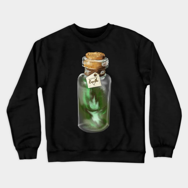 Earth Wisp Crewneck Sweatshirt by drawnexplore